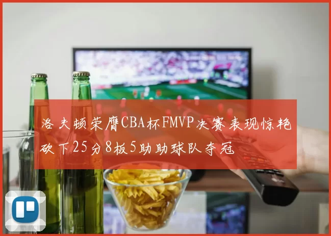 洛夫顿荣膺CBA杯FMVP决赛表现惊艳砍下25分8板5助助球队夺冠